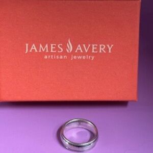 James Avery Eternal Wedding Band, sz 6, Sterling Silver, Retired/Vintage Design